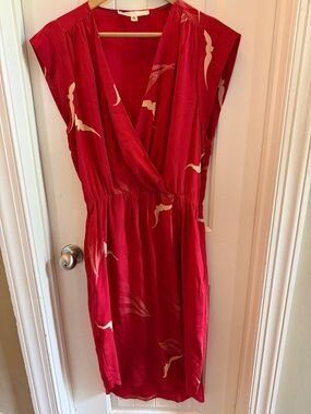 Burning Torch silk dress
